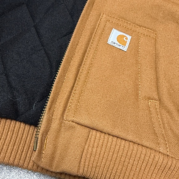 Carhartt Brown Hooded Insulated Baby Jacket 6 months Like New - Picture 7 of 7